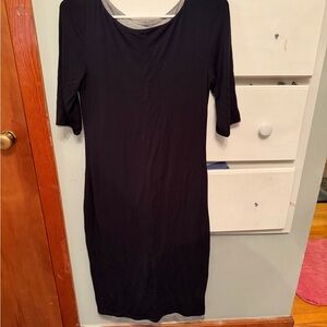 Prana 3/4 Sleeve Black Dress